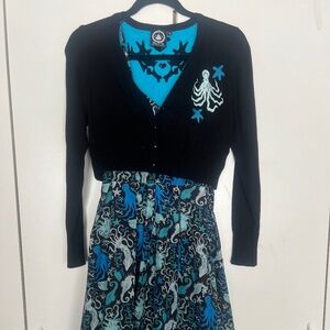 Banjo and Cake Under the Sea Dress and Sweater Set - Size S